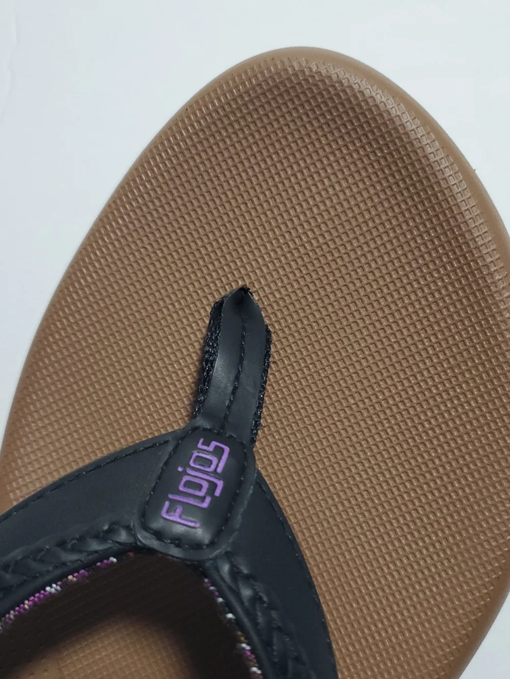 Flojos Flip Flops Size 9 Black Tan Women 9